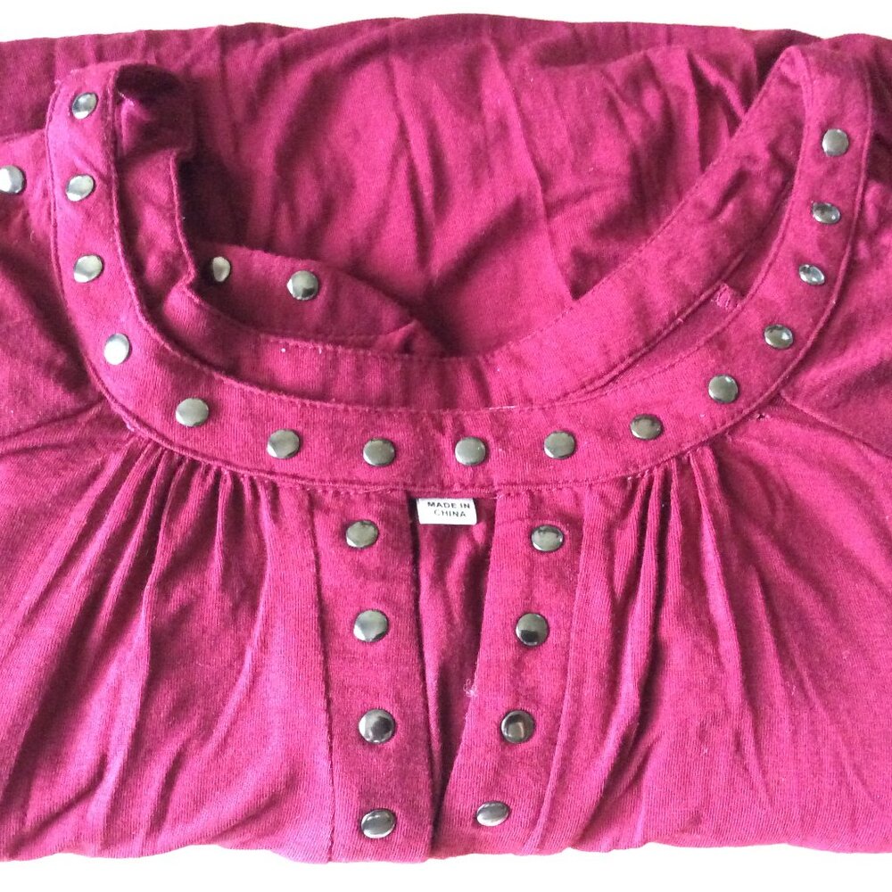 Maroon Plus Top